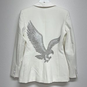 Eagle Tuxedo Blazer | White